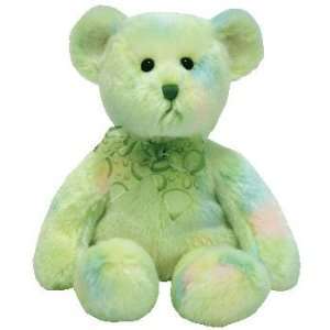    TY Beanie Baby   FLORA the Green Ty dyed Bear Toys & Games