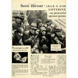  1928 Ad Lambert Pharmacal Co Sore Throat Cold Listerine 