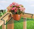 CORNER PLANT CADDY / SHELF for deck/patio/bal​cony ~NEW~