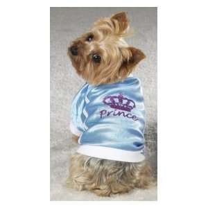 Prince Blue Satin Dog Shirt Fashion Jersey   Large:  