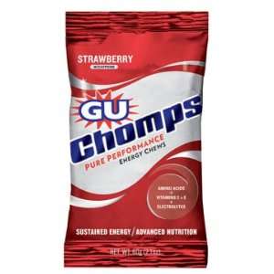  Strawberry GU Chomps Energy Chews   Case of 16 Health 