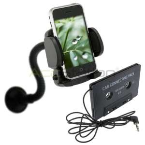 Cassette Tape+Car Mount for iPhone 4 4S iPod Touch 4th Gen  