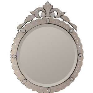  Beveled Round Venetian Wall Mirror: Home & Kitchen