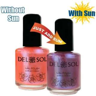 DEL SOL Nail Polish Fingernail COLOR CHANGING Beautiful Colors FREE 
