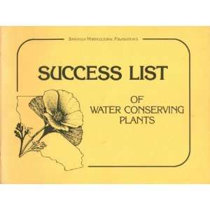 Success List of Water Conserving Plants  Books