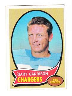 1970 TOPPS CARD # 23 GARY GARRISON WR CHARGERS  