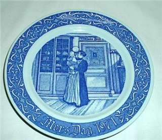 RORSTRAND 1971 MOTHERS DAY PLATE MORS DAG 1971  