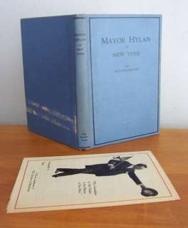 MAYOR HYLAN of New York, An Autobiography, 1922 1st Ed  
