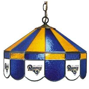  St Louis Rams 16 Inch Diameter Stained Glass Pub Light 
