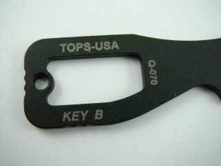Tops Key Neck Knife TPKEYB Neck Serial # 026  