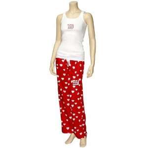  Reebok New York Giants Ladies Red White Amour Pajama Set 