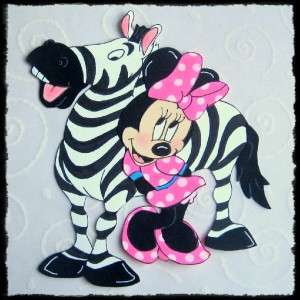 Minnie Mouse/Zebra Disney Animal Kingdom Paper Piecing  