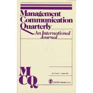  Management Communication Quarterly An International Journal 