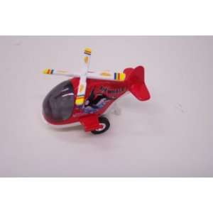  Air Whale Die Cast Helicopter Red Color 