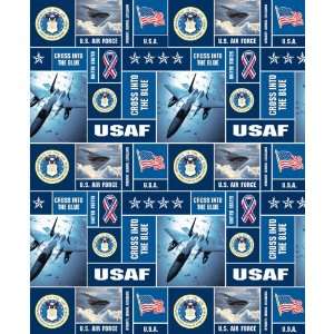  United States of America Air Force USA Military Fleece Fabric 