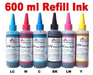 PK UV Bulk Refill Ink Special Formulated for HP 11 82 84 Ink 