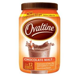 Ovaltine Chocolate Malt Drink Mix, 12 Ounce Container (Pack of 4)