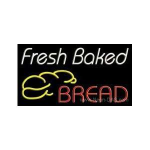  Fresh Baked Bread Outdoor Neon Sign 20 x 37: Home 