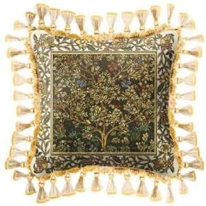  Umber Gold Tree of Life Accent Pillow