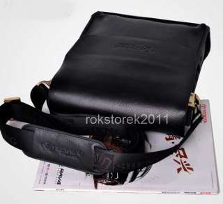   Mens Genuine Leather Shoulder Briefcase Messenger Purse Bag  