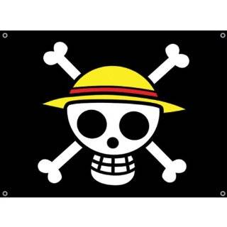 One Piece: Straw Hat Pirates Flag Anime Wall Scroll:  Home 