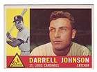 1960 Topps #263 Darrell Johnson St. Louis Cardinals