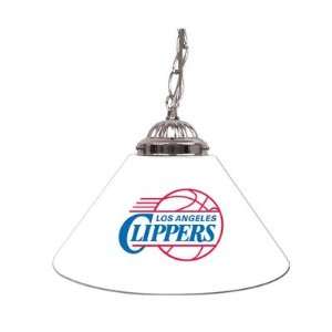   Los Angeles Clippers NBA Single Shade Bar Lamp   14 inch Sports