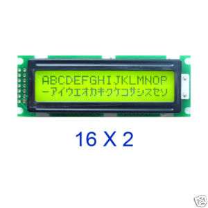 Character LCD Module / LCM JHD 162 P Y/YG  HD44780  