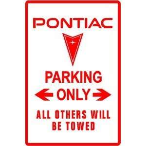    PONTIAC PARKING car transport muscle car sign: Home & Kitchen