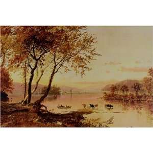  Mountain Lakes by Jasper F. Cropsey, 17 x 20 Fine Art 