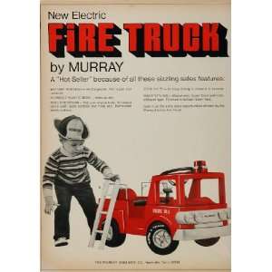 1971 Ad Electric Fire Truck Engine Murray Riding Toy   Original Print 