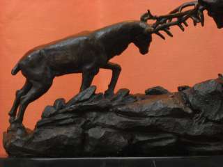 SALE!! Deer Elk Stag Buck Bronze Statue Hunter Trophy Sculpture 