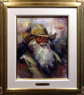   Apodaca COWBOY Original Oil Painting Canvas Hand Signed, MAKE OFFER