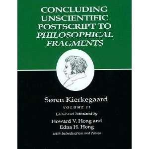  Fragments (Vol. II) (Kierkegaards Writings, XII, XII) (PHILOSOPHY 