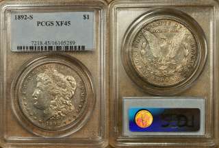 1892 S PCGS XF45 Morgan Dollar   Key Date  