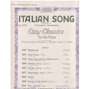   Easy Classics for Piano   Sheet Music Peter Ilyitsch Tschaikowsky