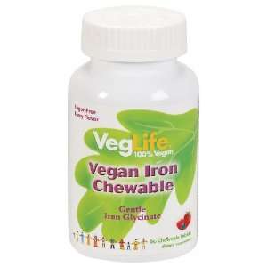  Solaray   Vegan Iron Chewable, 60 chewable tablets Health 