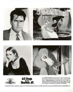 ALL DOGS GO TO HEAVEN PART 2   press kit CHARLIE SHEEN  