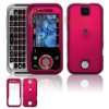 Motorola Rival A455 Snap On Rubber Cover Case (Rose Pink)