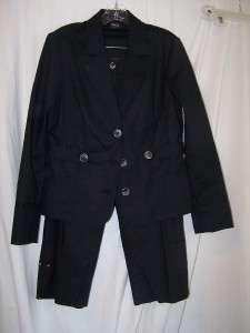 Tribal Sportswear Black Jacket and Capri Stretch Pant Suit New  