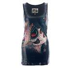   IRON FIST GYPSY DREAMS BLACK SEQUINED SUGAR WITCH TANK TOP VEST TSHIRT
