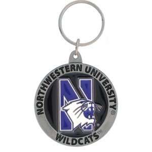  College Team Logo Key Ring   Northwestern Wildcats Sports 