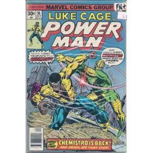  Power Man # 36, 6.5 FN + Marvel Books