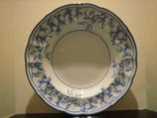 Ginori Italian Blue Floral Rimmed Soup Bowl Dish ITALY  