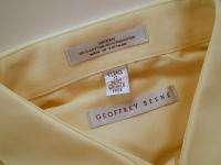 Geoffrey Beene Mens Dress Shirt XL 17 36/37 Canary  