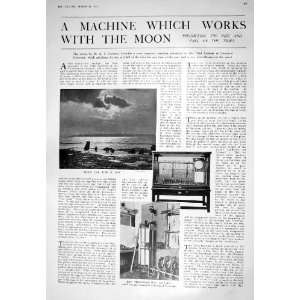  1925 TIDE PREDICTING MACHINE LIVERPOOL UNIVERSITY CUTTING 