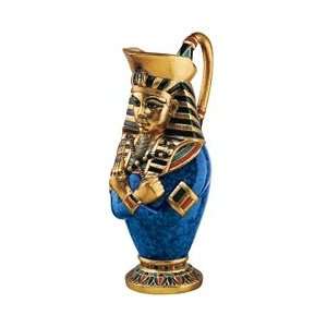  Egyptian King Tut Pitcher Vase 