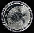 2012 Fiji $1 Taku Turtle 1/2 oz .999 Silver Coin BU Brilliant 