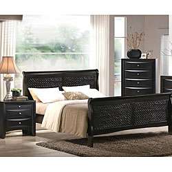 Black Candy 3 piece Queen size Bedroom Furniture Set  Overstock