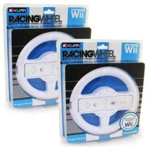  2 PAK Steering Wheel for Nintendo Wii Video Games